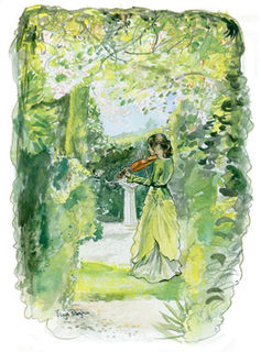 Violin in the Garden